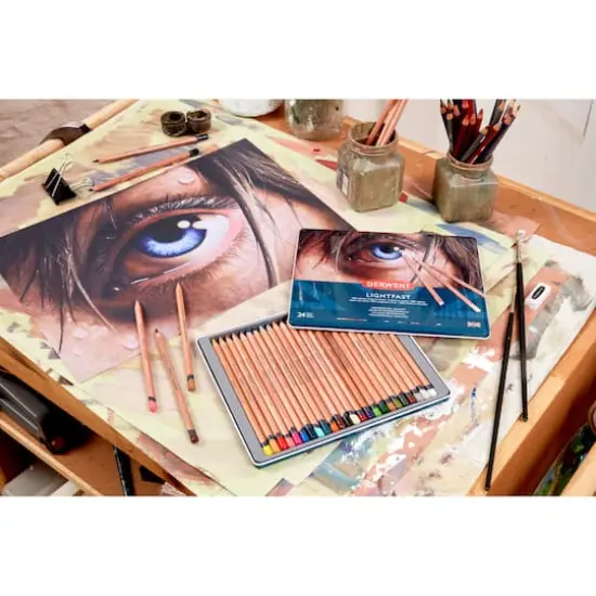 Derwent Lightfast Pencil 24 Color Tin Set {3}