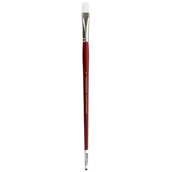 Connoisseur&reg; White Taklon All Media Long Handle Bright Brush {1}