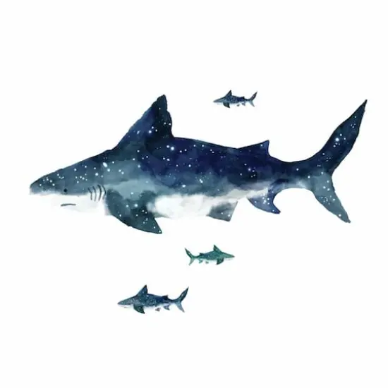 RoomMates Shark Peel & Stick Giant Wall Decals {1}