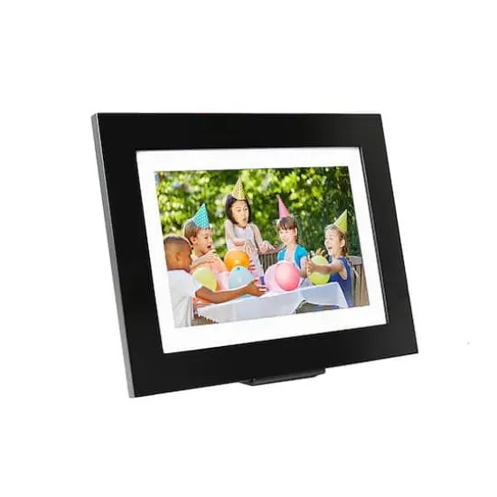 Brookstone Black 12" x 10" PhotoShare Friends & Family Smart Frame {3}