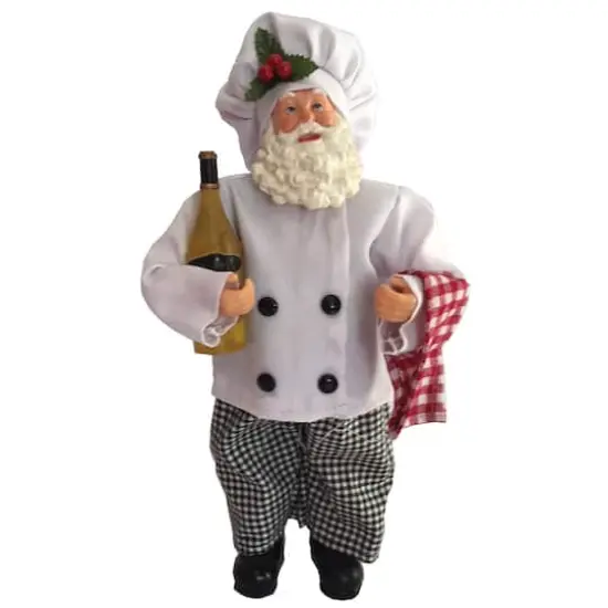 Santa's Workshop 12" Cooking with Wine Santa Figurine {1}