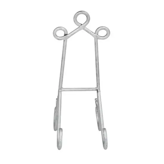14" Gray Metal Traditional Easel {8}