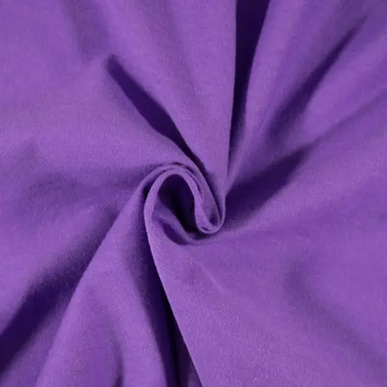 Fabric Merchants Solid Cotton Jersey Knit Fabric Purple {1}