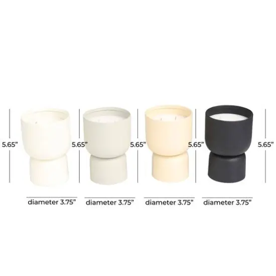 Scented Wax Candles in Containers Set {6}