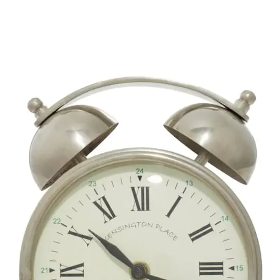 7" Stainless Steel and Aluminum Traditional Clock {6}