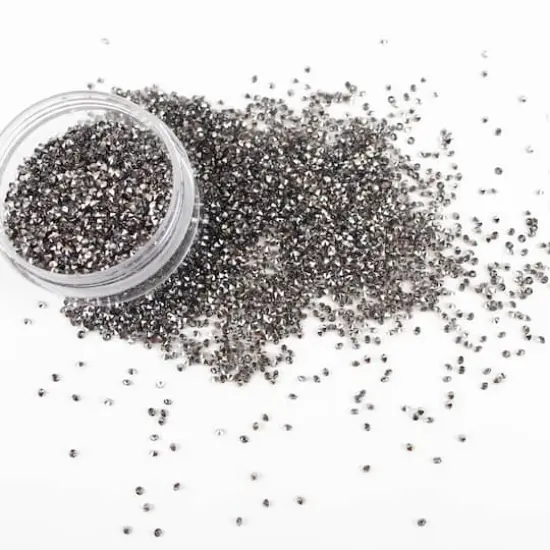 1.2mm Glass Micro Rhinestones by Bead Landing&trade;, 0.7oz. Hematite {5}