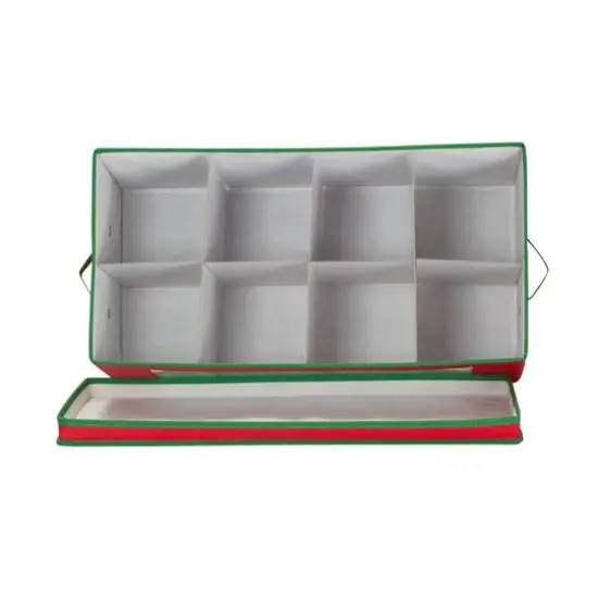 Household Essentials 15" Red Holiday Storage Box {7}