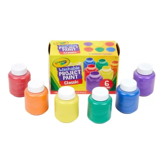 Crayola&reg; Classic Colors Washable Project Paint, 6 Packs of 6 {3}