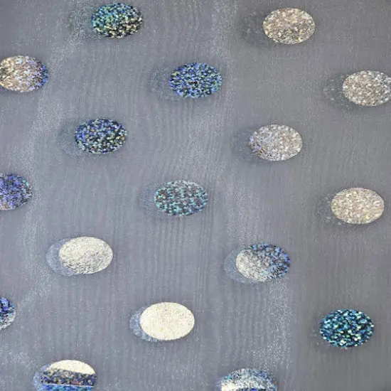 Feldman White with Silver Foil Polka Dots Organza {5}