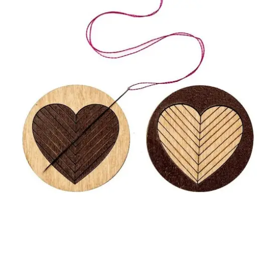 Wonderland Crafts Heart Double-Sided Magnetic Needle Holder {1}
