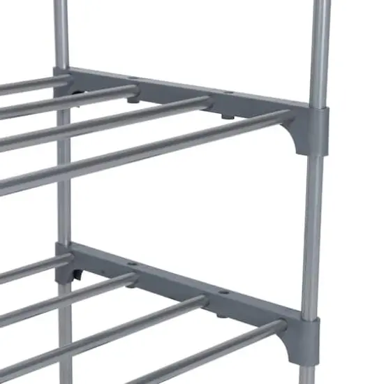 Simplify Gray 5-Tier Stackable Shoe Rack {6}