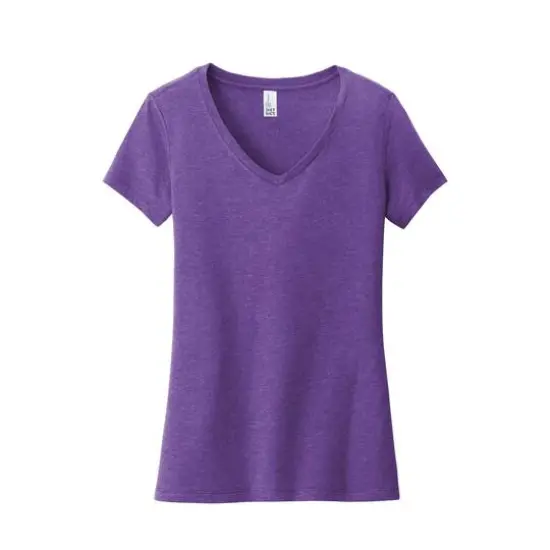 District&reg; Very Important Tee&reg; Heathered Women's V-Neck T-Shirt Heathered Cardinal {2}
