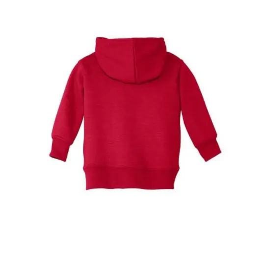 Port & Company&reg; Core Fleece Full-Zip Hooded Infant Sweatshirt Red {5}