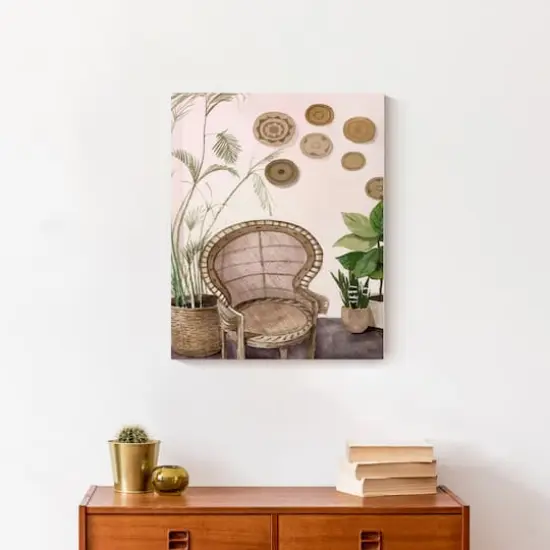 Peacock Chair 16" x 20" Canvas Wall Art {5}