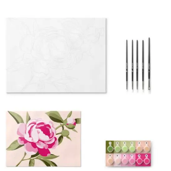 Arteza&reg; Floral Paint by Numbers Kit {4}