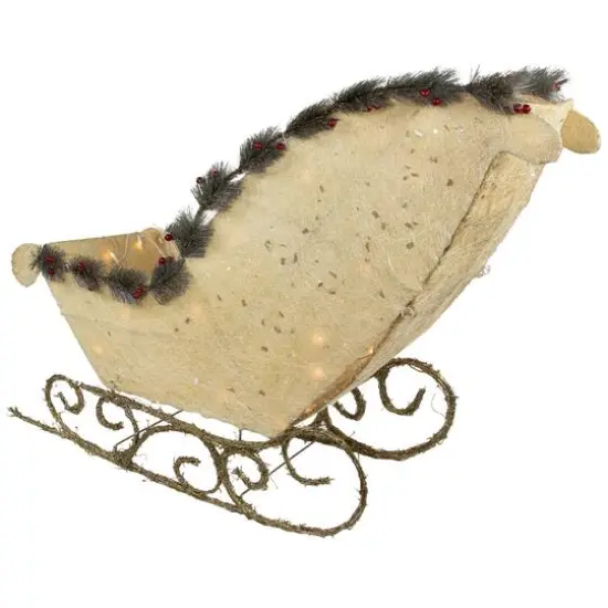 39" Ivory & Gold Sleigh Outdoor Christmas D&eacute;cor {10}