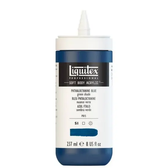 Liquitex&reg; Professional Soft Body Acrylic Color, 8oz. Phthalocyanine Blue (Green Shade) {7}