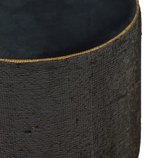 18" Sequin Contemporary Stool Gold/Black {6}