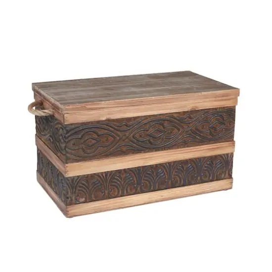 Household Essentials Embossed Decorative Trunk (Small) {1}