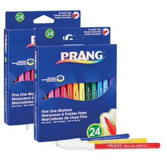Prang&reg; Classic Art Fine Line Markers, 2 Packs of 24 {1}