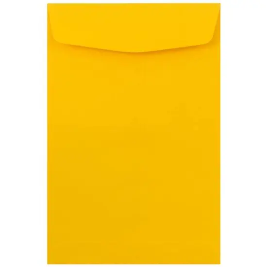 JAM Paper 6" x 9" Sunflower Yellow Open End Catalog Premium Envelopes {1}