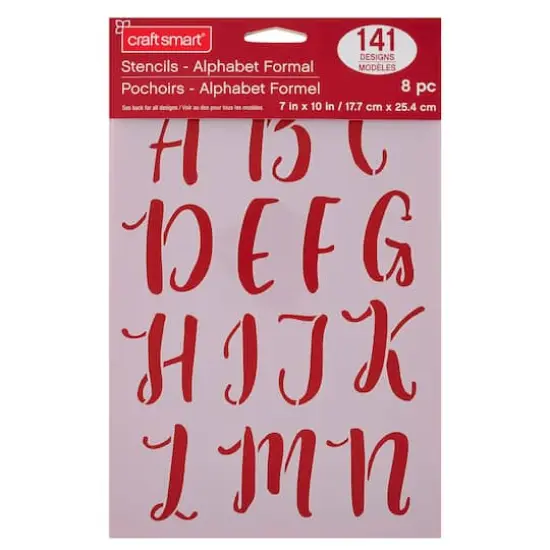 2" Formal Alphabet Stencils by Craft Smart&reg; {3}