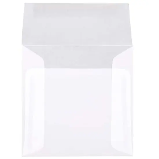 JAM Paper Clear Square Translucent Vellum Invitation Envelopes, 25ct. {4}