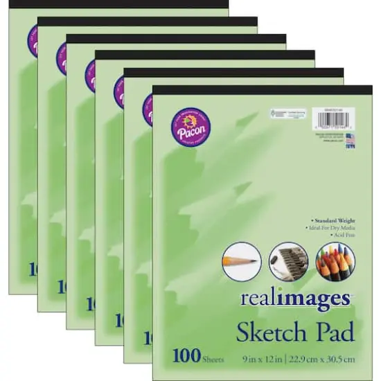 Pacon&reg; Real Images&trade; 9" x 12" Sketch Pad, 6ct. {1}