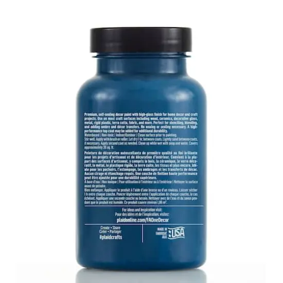 FolkArt&reg; One D&eacute;cor Paint&trade; Gloss Paint & Sealer 11910 Nightfall {4}