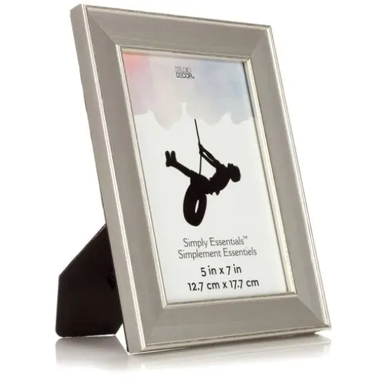 Simply Essentials&trade; 5" x 7" Gray with Silver Edge Frame by Studio D&eacute;cor&reg; {7}