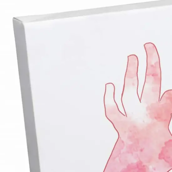 Love Heart Hands 11" x 14" Canvas Wall Art {4}