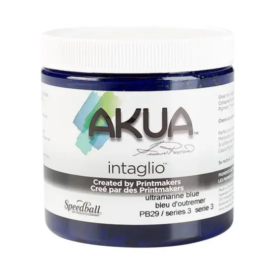 Akua&reg; Intaglio&reg; Ink, 8oz. Ultramarine Blue {1}