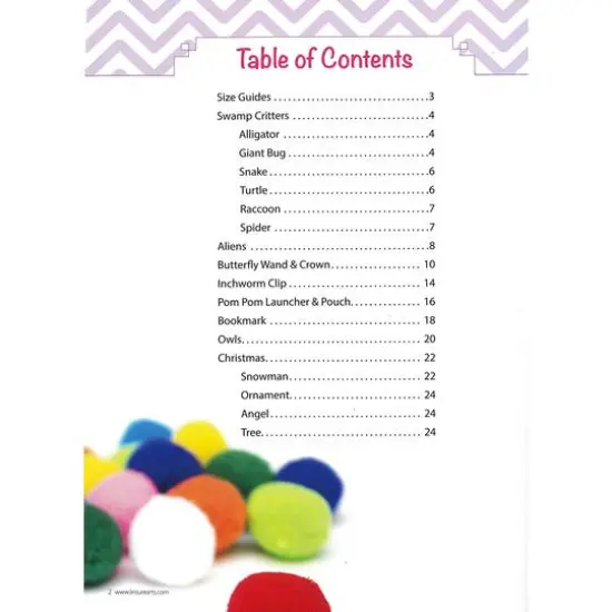 Leisure Arts&reg; Pom Pom Crafts Book {4}