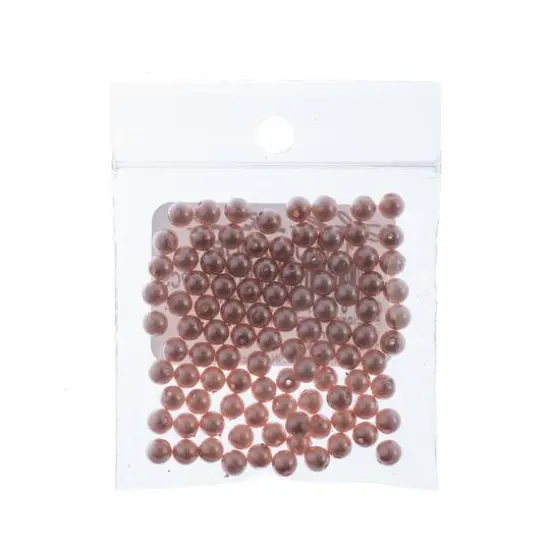 Preciosa Maxima 4mm Glass Nacre Pearls, 100ct. Rosaline {3}