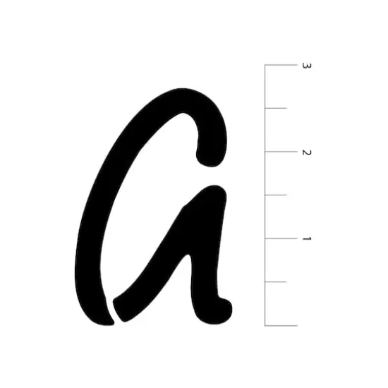 2.5" Round Script Alphabet Stencils by Craft Smart&reg; {4}