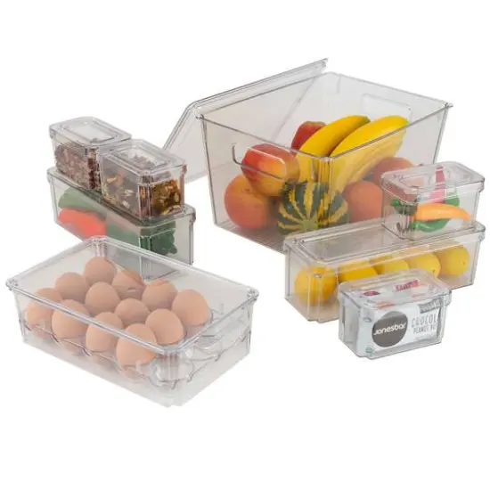 Kitchen Details Clear 8 Piece Refrigerator Organizer Set {6}