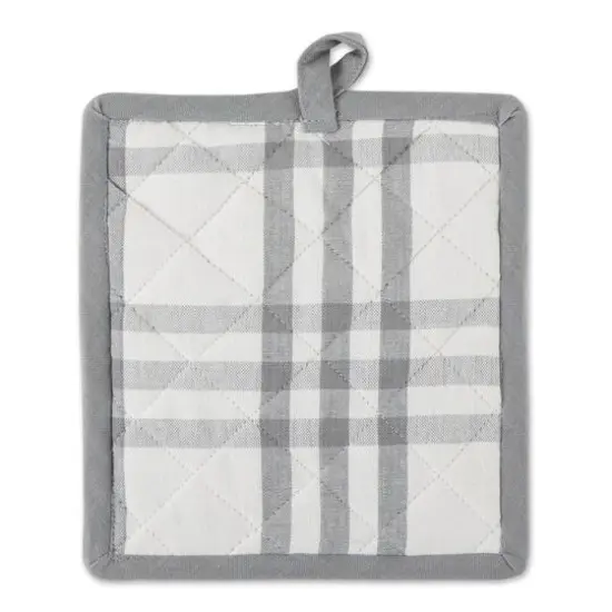 DII&reg; Eat, Drink & Enjoy Kitchen Towels, Potholder & Mitt Set Gray {5}