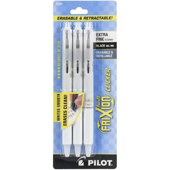 Pilot FriXion Ball Clicker Black Erasable Extra Fine Point Pens {1}