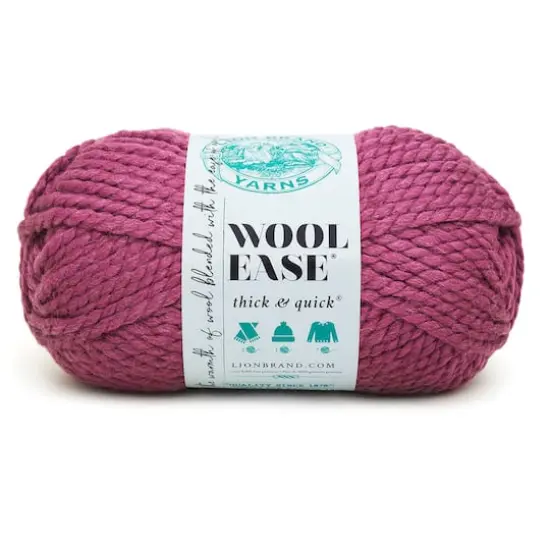 Lion Brand&reg; Wool-Ease&reg; Thick & Quick&reg; Solid Yarn Fig {1}