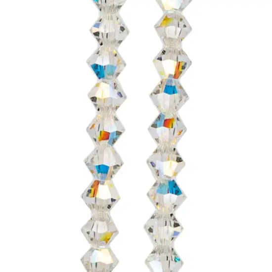 Preciosa Glass Crystal Bicone Beads, 4mm by Bead Landing&trade; Crystal AB {1}