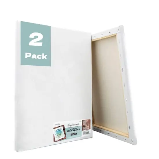 ArtSkills&reg; 2 Pack 11" x 14" Stretched Painting Canvas {6}