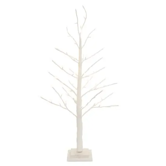 3ft. Glittery White LED Twig Tree {1}