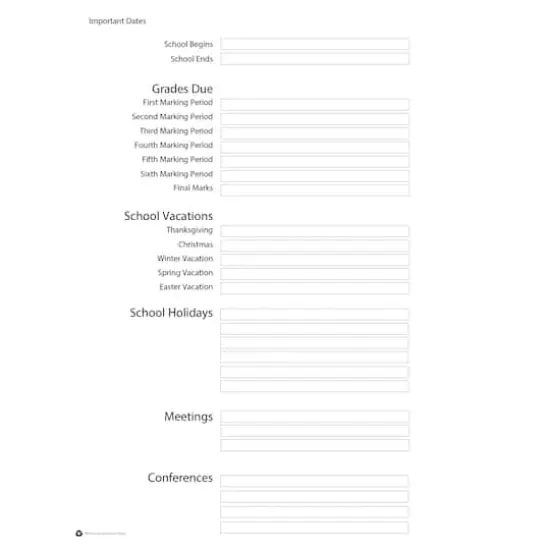 Blue Class Record Book {7}