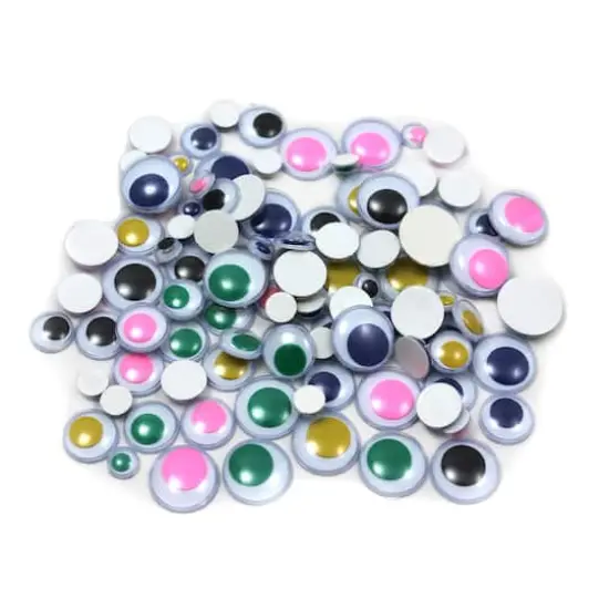 Charles Leonard Peel'n Stick Wiggle Eyes, 6 Packs of 100 {3}