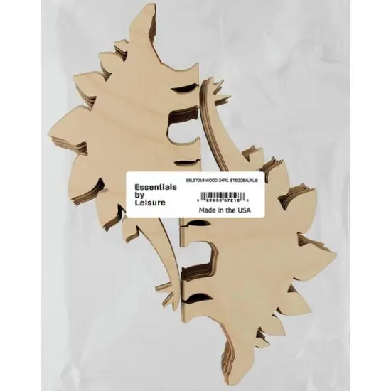 Essentials by Leisure Arts Flat Wood Stegosaurus, 24ct. {1}