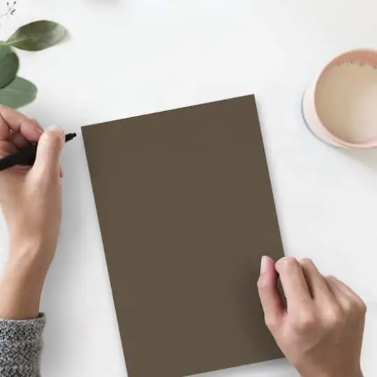 JAM Paper Matte 8.5" x 11" Extra Heavyweight Cardstock, 25 Sheets Chocolate Brown {4}