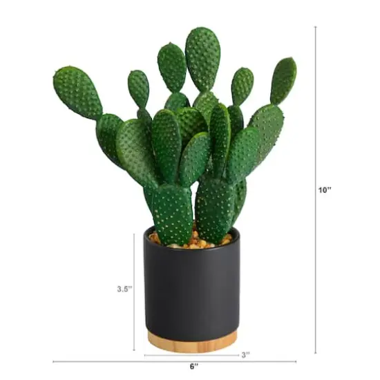 10'' Cactus Succulent Artificial Plant in Planter {3}