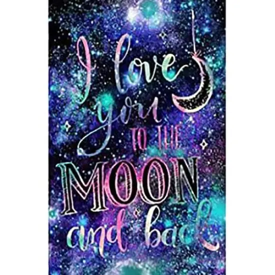 Sparkly Selections I Love You to the Moon and Back Diamond Painting Kit, Round Diamonds {1}