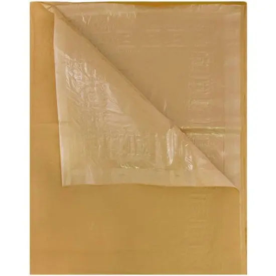 JAM Paper 108" Rectangular Plastic Lined Paper Table Cover Gold {4}