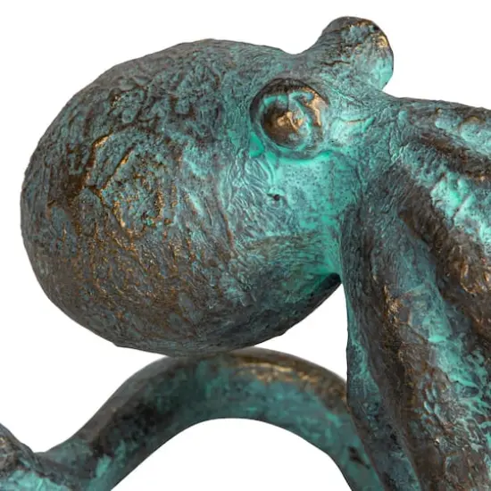 Hello Honey&reg; 12.5" Teal Verdigris Octopus Tabletop D&eacute;cor {4}